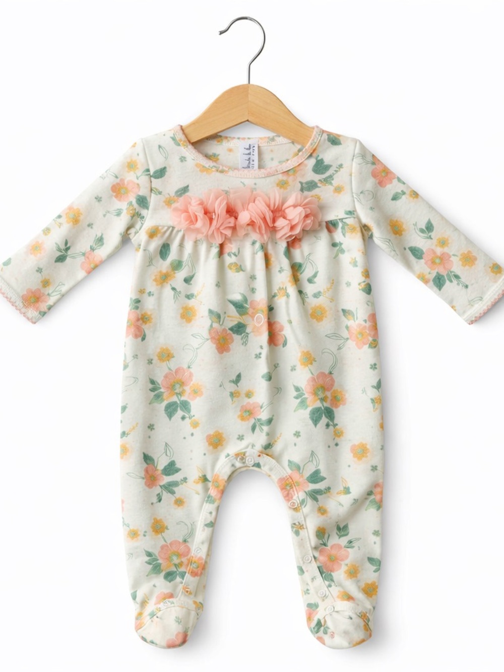 10/$15 Nicole Miller Floral Footie Pajamas Size 3-6